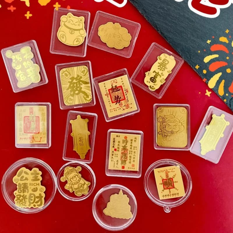 Buddhist Ornaments, New Year, Mobile Phone Stickers, Get Rich Now,  Lucky, Gifts