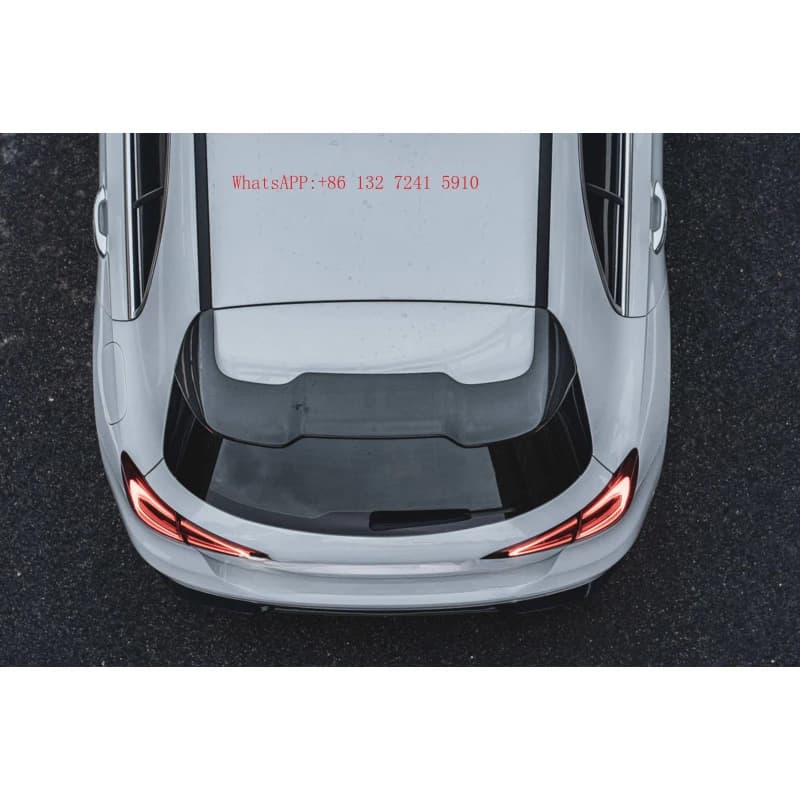 Single Deck  Twill Dry Carbon Fiber Electric Rear Spoiler Wing Light Weight High Strength for   A45 W177