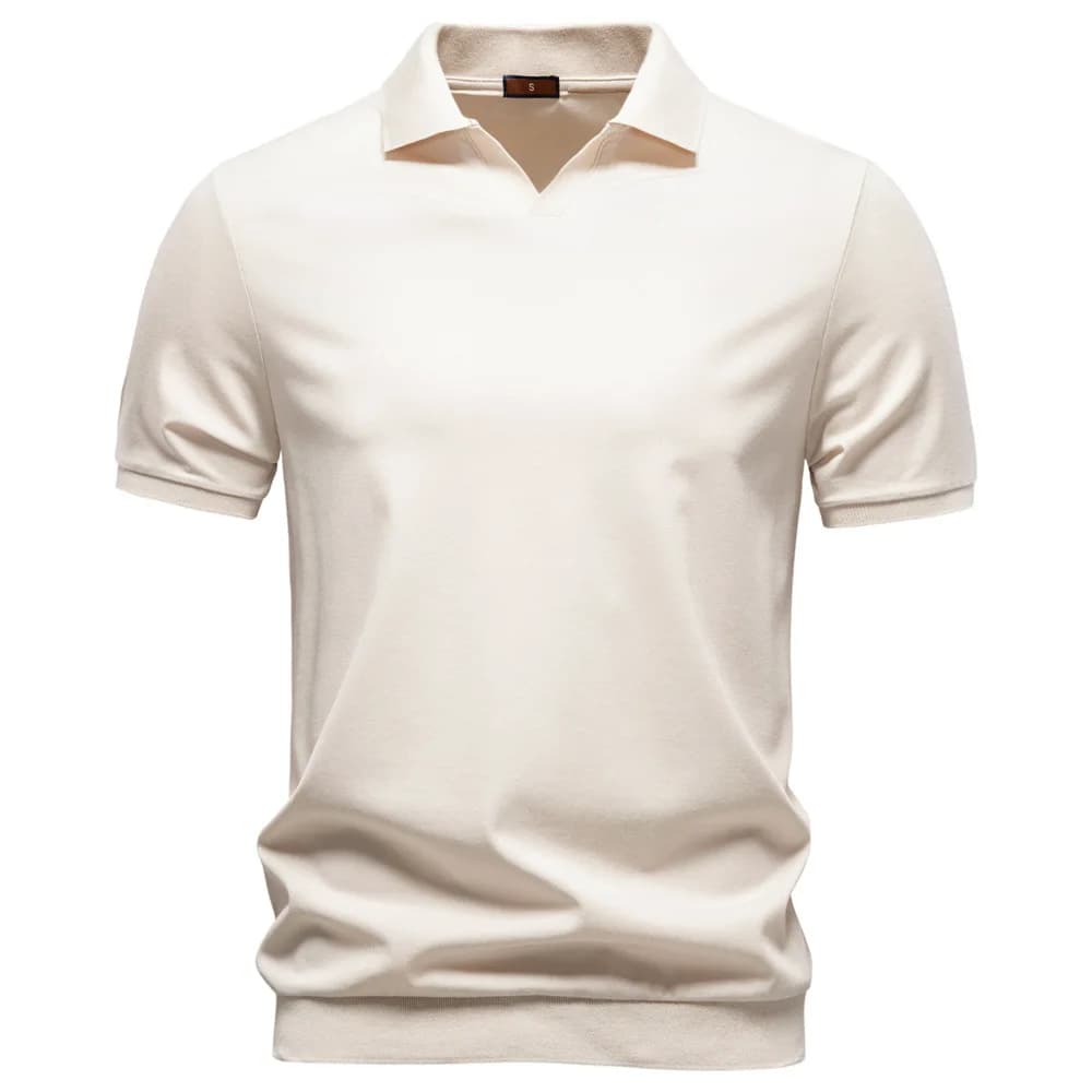 2026 Spring and Summer New Polo Shirt Silky Drape Business Men