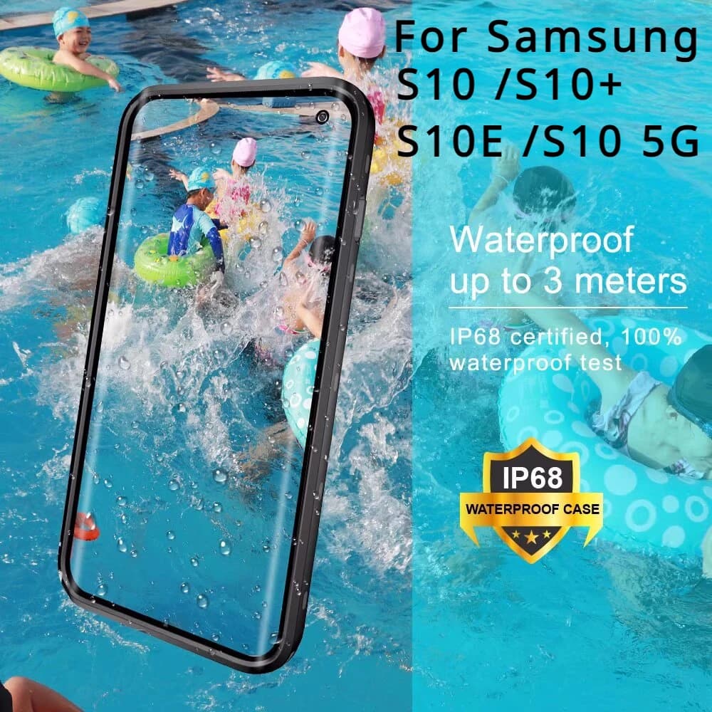 IP68 Waterproof Cover For Samsung Galaxy S10 Case Under Water Swimming Case For Galaxy S10 5G S10+ Water-Proof Phone Cases