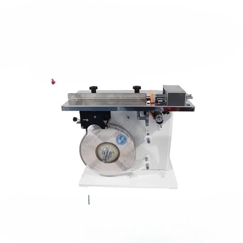 Small Corner Labeling Machine for Semi-Automatic Color Box Carton Packaging Round Label Anti-Dismantling Right Angle Sealing