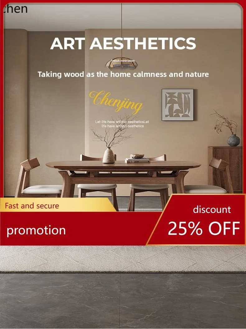 ZMLtelescopic dining table variable round table living room household small apartment ash wood round folding dining table
