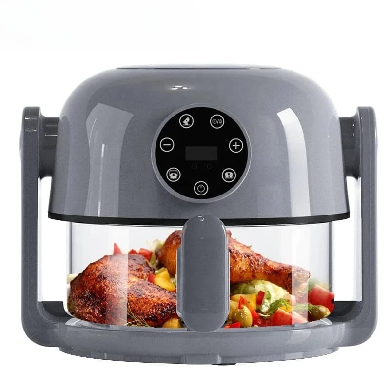 Multifunctional Flip Air Fryer Combination Fryer Heater 2L with Visible Smart Air