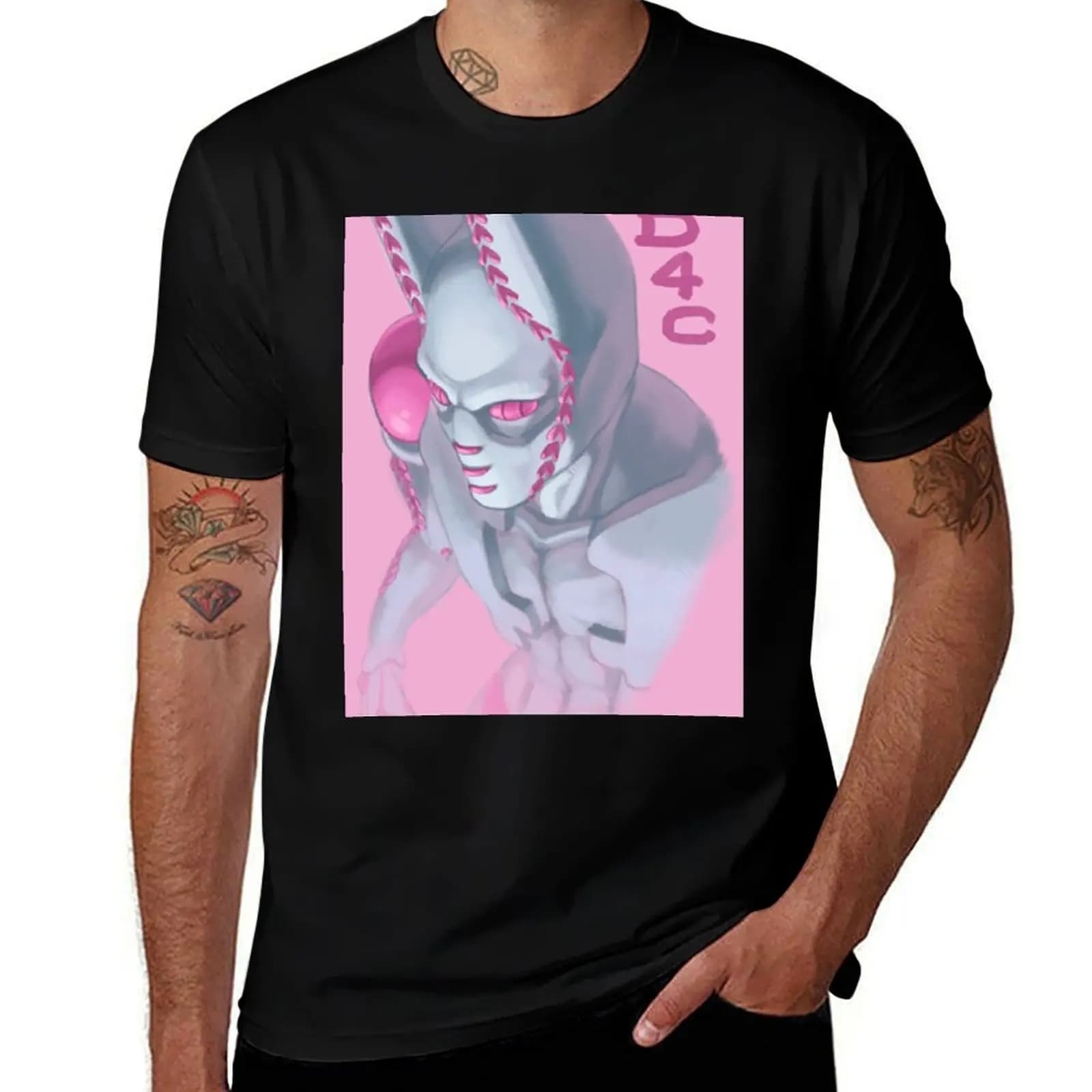 JOJO President Stand D4C Jojo's T-Shirt Summer Holiday Casual Tee T-Shirt