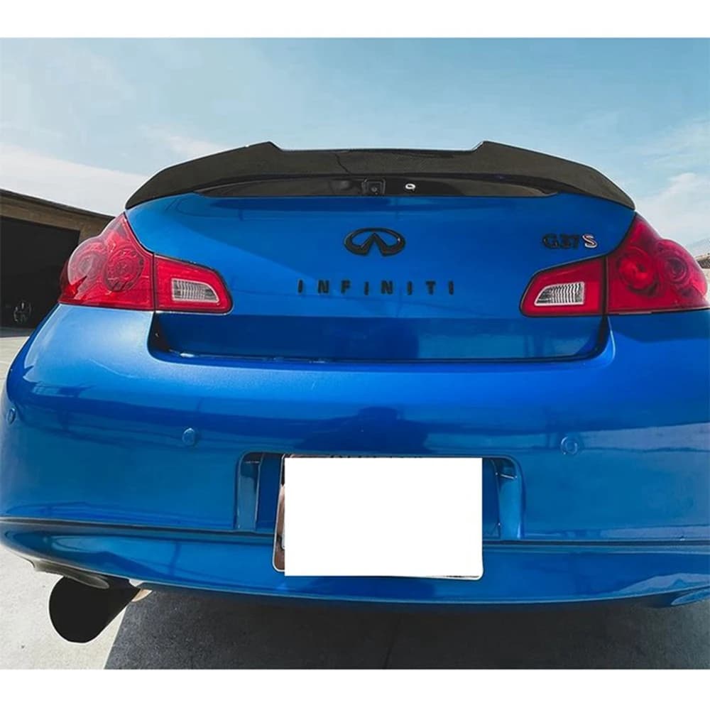 For Infiniti G series G25 G35 G37 4Door Sedan PSM Style Carbon fiber Rear Spoiler Trunk wing 2007-2014 FRP Forged carbon