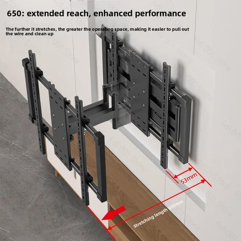 For TCL Thunderbird Crane 6 Pro Peng 7 TV Wall-mounted Retractable Hanger Multifunctional Bracket 75/85 inches