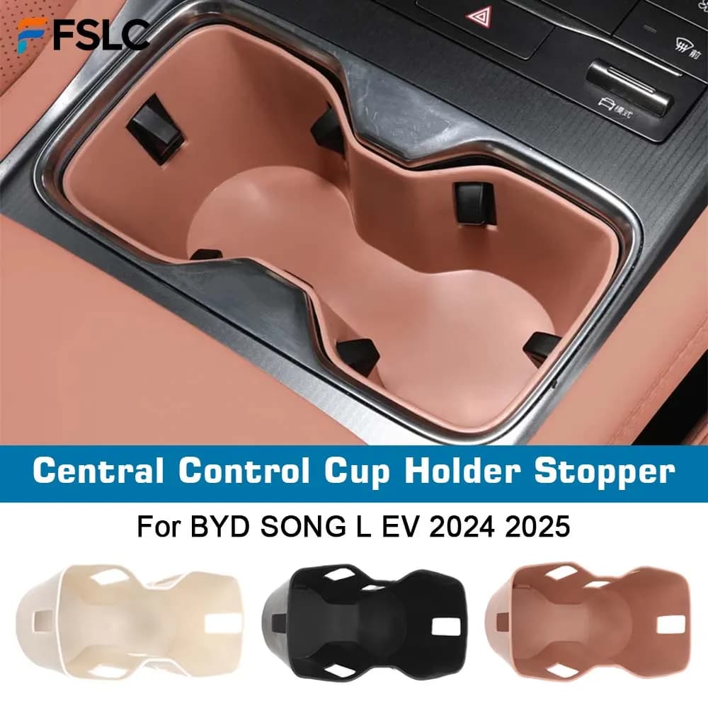 ⭐Genuine⭐ Decoration For BYD SONG L EV 2024 2025 Water Cup Base Buffer Water Cup Bracket Interior Anti Fouling Protective Pad