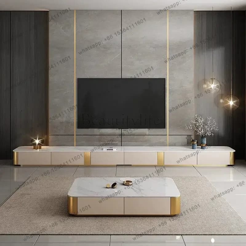 LJY Hiding Simple Tv Cabinet Minimalist European Storage Modern Tv Cabinet Vintage Nordic Small Muebles Para Hogar Furniture