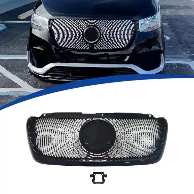 Front Grille Bumper Grill For Mercedes-Benz Sprinter W907 2018 -2025 ABS Replacement Grills Car Styling
