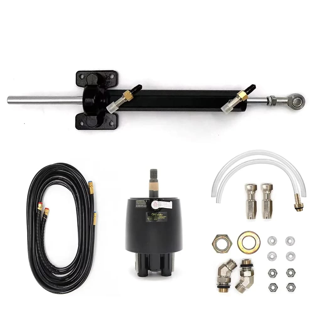 wini bo ZA0450 High Quality Stainless Steel Boat Hydraulic Steering System Kit Marine Inboard Hydraulic Steering System for Yach