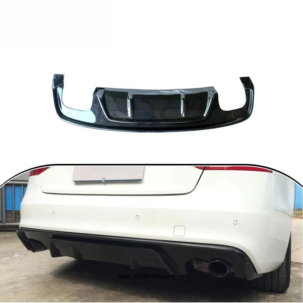 ForAudi A5 S-LINE S5 2012-2016 Rear Bumper Diffuser Lip Carbon Fiber Body Kit