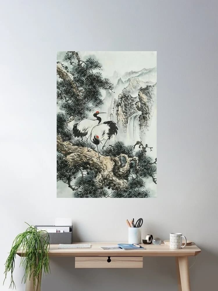 Chinese Discover the Most Beautiful Water-Ink Paintings, Print Art Canvas Poster, For Living Room Decor, Home Wall Picture