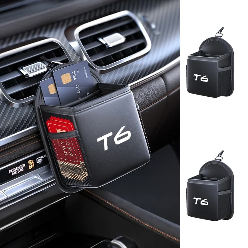 Car Air Vent Storage Box Phone Holder Sunglasses Bag Auto Accessories For Volvo T6 AWD C30 C70 S60 S80 S90 V40 V50 V60 V70