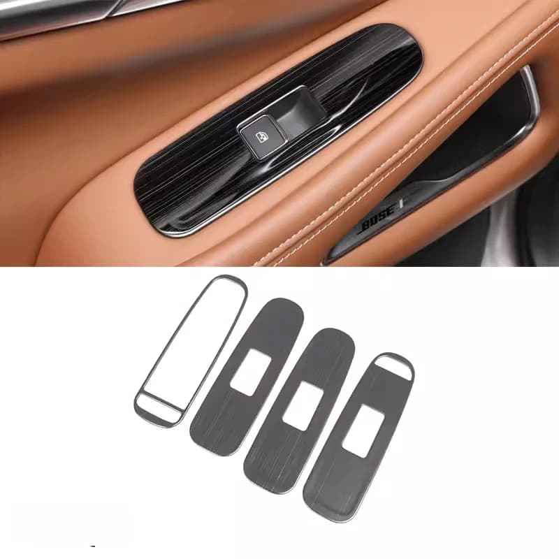 For Infiniti QX60 2022-2026 Window Lift Switch Button Cover Trim Sticker Car Interior Decoration Accessories