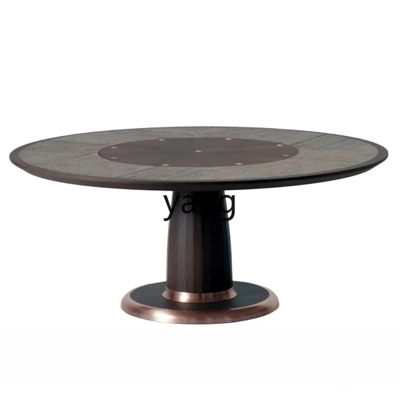 LMM   New Chinese Simple Solid Wood Table Model Room Tea Room Reception Table