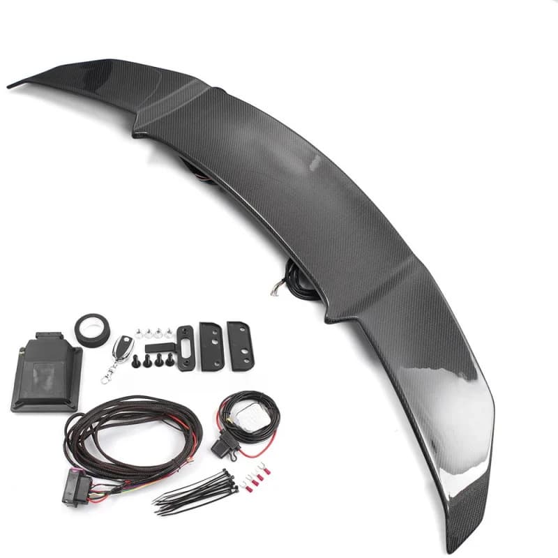 Universal Sedan Rear Trunk Tail Boot Automatic ABS Material  Racing Car Bracket Spoiler