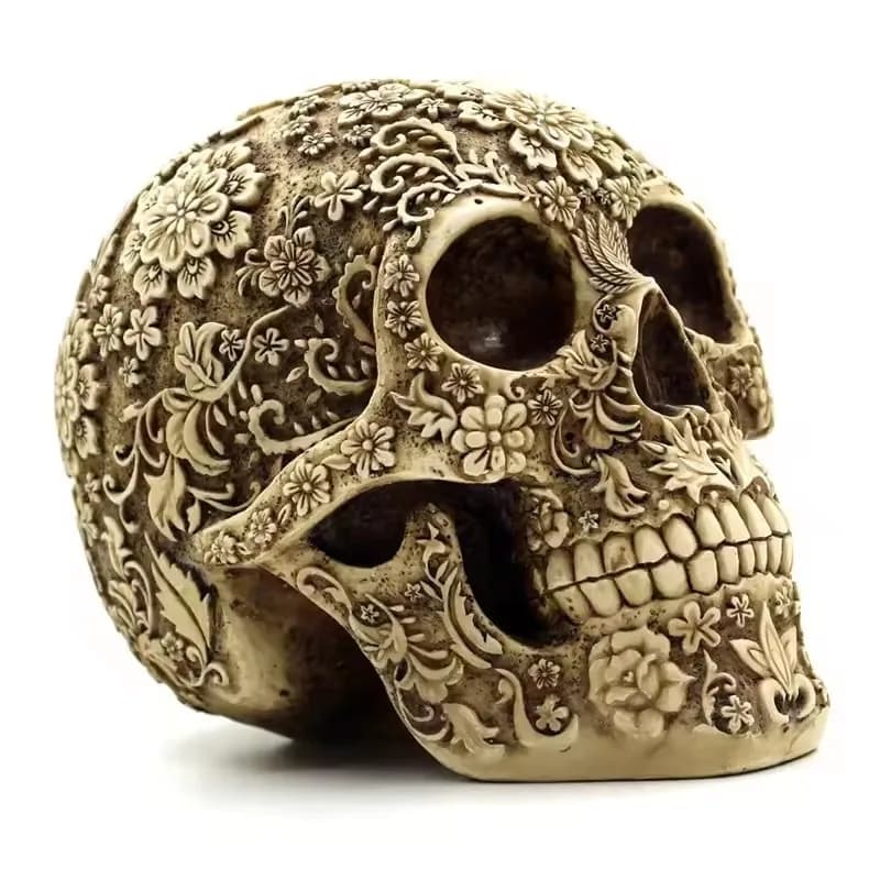 2026 New Home Decor Resin Craft Plum Blossoms Sculptures Garden Statues Creative Art Carving Statue Medical Skull Model