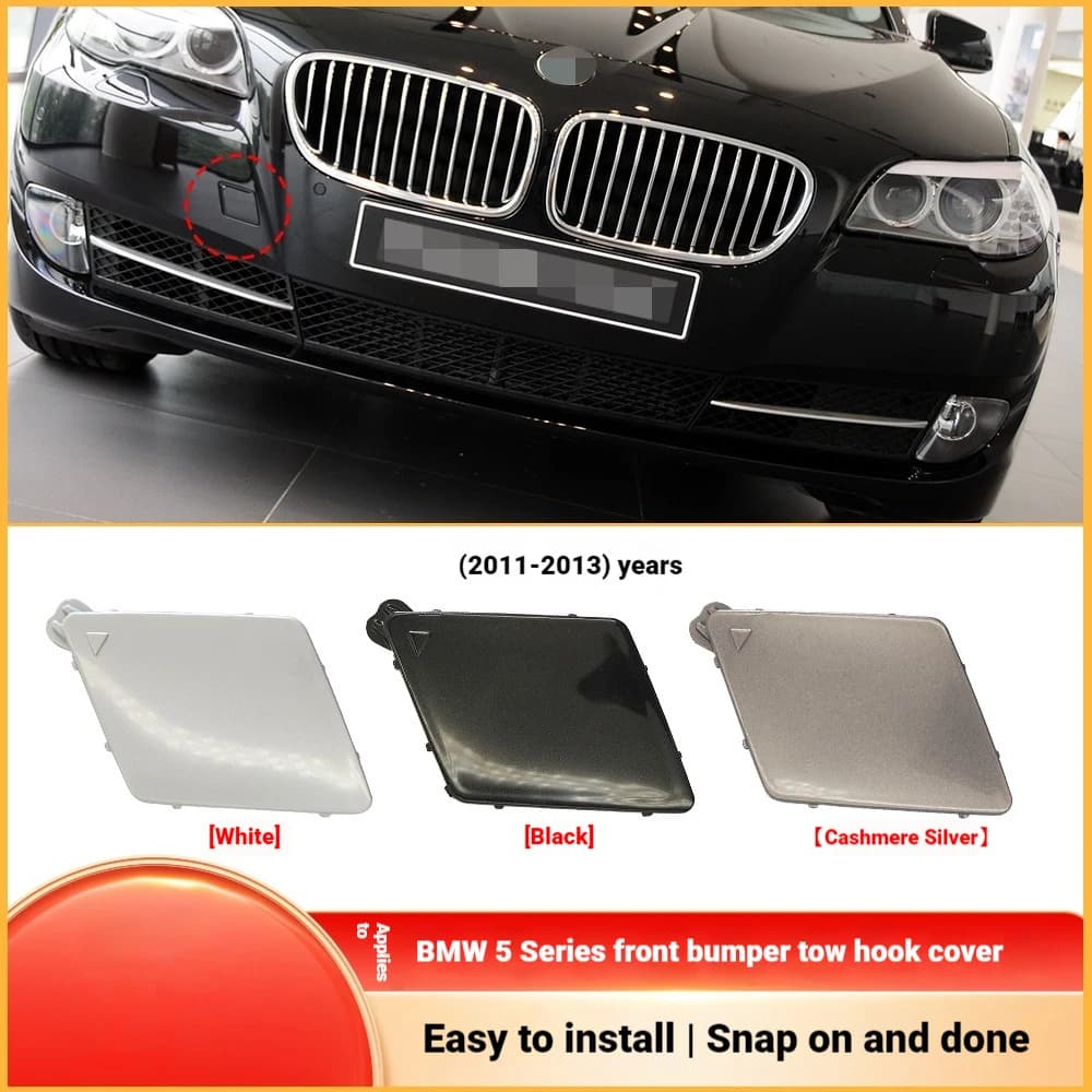 For BMW 5 Series Front Bumper Trailer Cover F10 F11 F18 Front Tow Hook Cover 51117246868