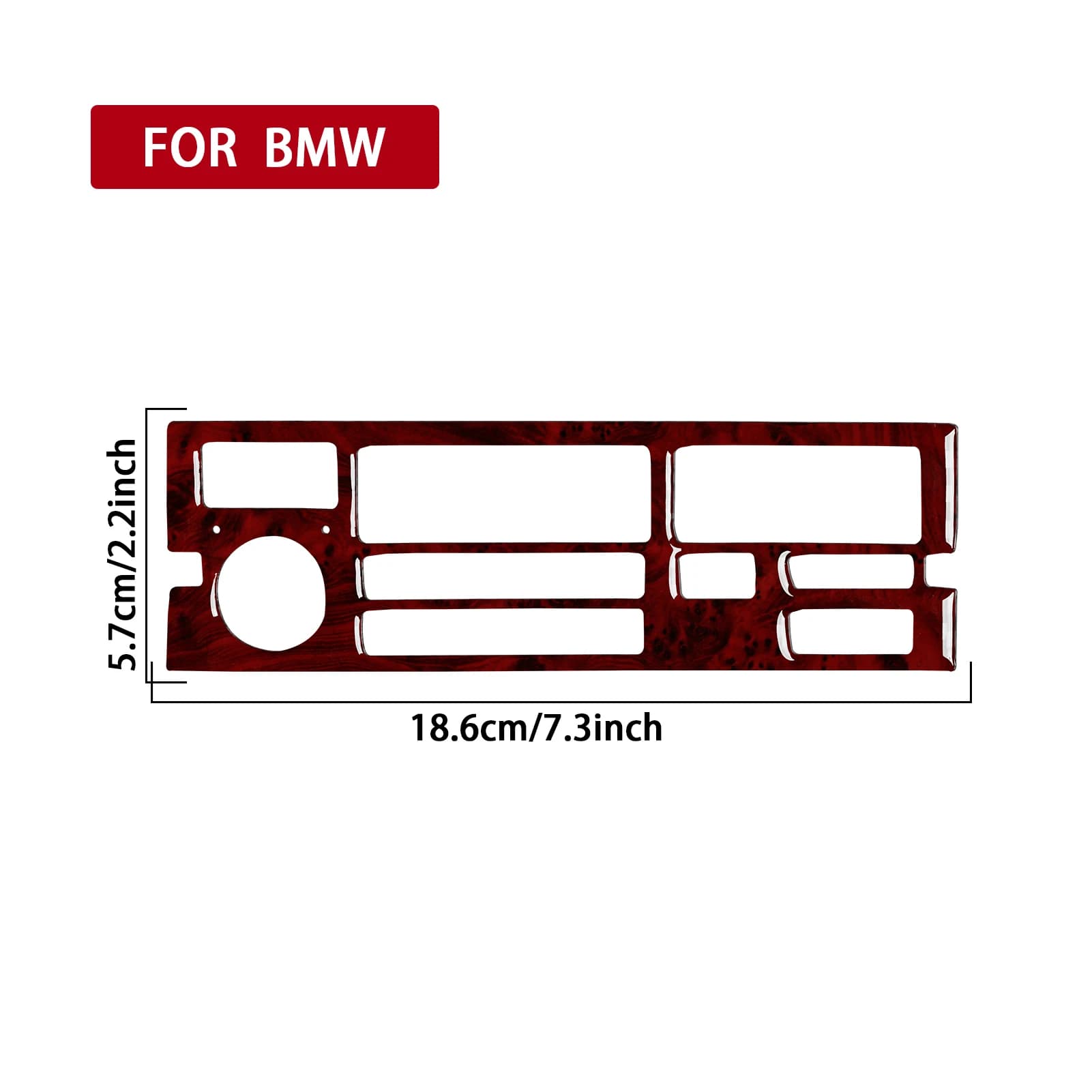Car Wood Grain Central Control Multimedia Radio Panel Frame Interior Accessories Sticker FOR BMW 3 Series E36 1994 1995 1996