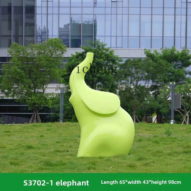 BJ-12  Outdoor Animal Fiberglass Sculpture Garden Square Mall Ornament Landscape Decoration