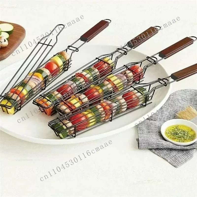 Barbecue grill net, chicken bucket, enamel pan, oil leak grill, grill rack, charcoal bucket