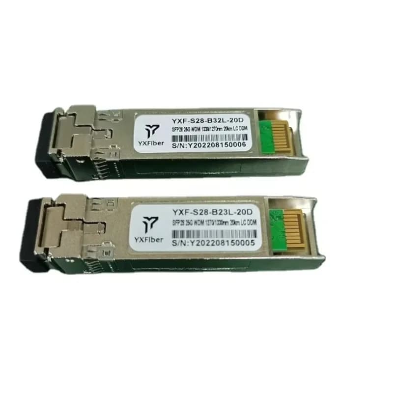 SFP28 25G ER 60km 1310nm LC SM Dual Fiber Optical Transceiver Module for 5G Wireless Base Station