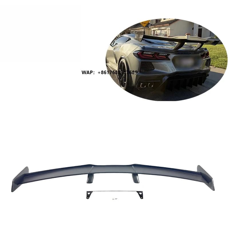 C8 Stingray ZR1 Style Real Carbon Fiber Rear Spoiler for Corvette C8 Z07 Stingray High Wing 2020 2025