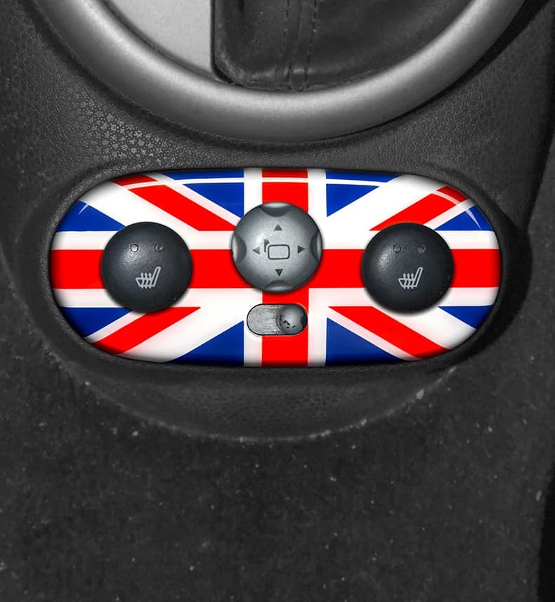 For Mini Cooper R50 R52 R53 2006 2005 2004 Rearview Mirror Adjustment Panel Decorative Stickers Cover Car Styling Accessories