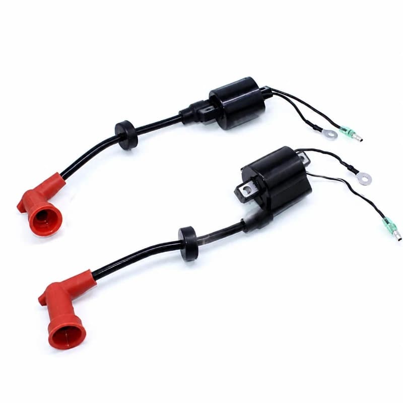 2pcs Ignition Coil Fit For Yamaha Outboard 40HP Motor 66T-85570 Enduro