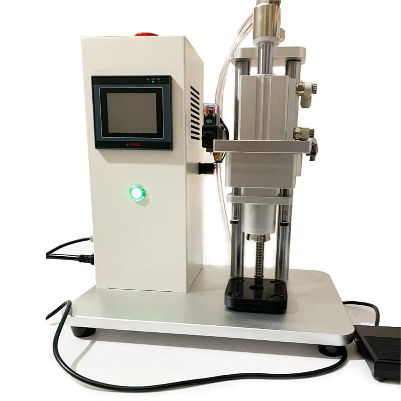 Electric Pneumatic 13mm Aluminum Plastic Flip Top Cap Crimping Machine 10ml Vial 20mm Cap Crimper for Metal Bottles Food
