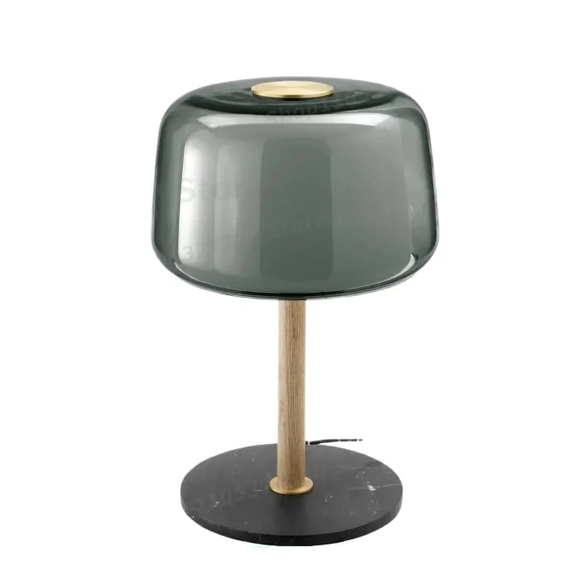 Modern Nordic Glass Table Lamp Simple Designer Bedside Light Creative Decorative Study Living Room Bedroom High End Desk Lamp