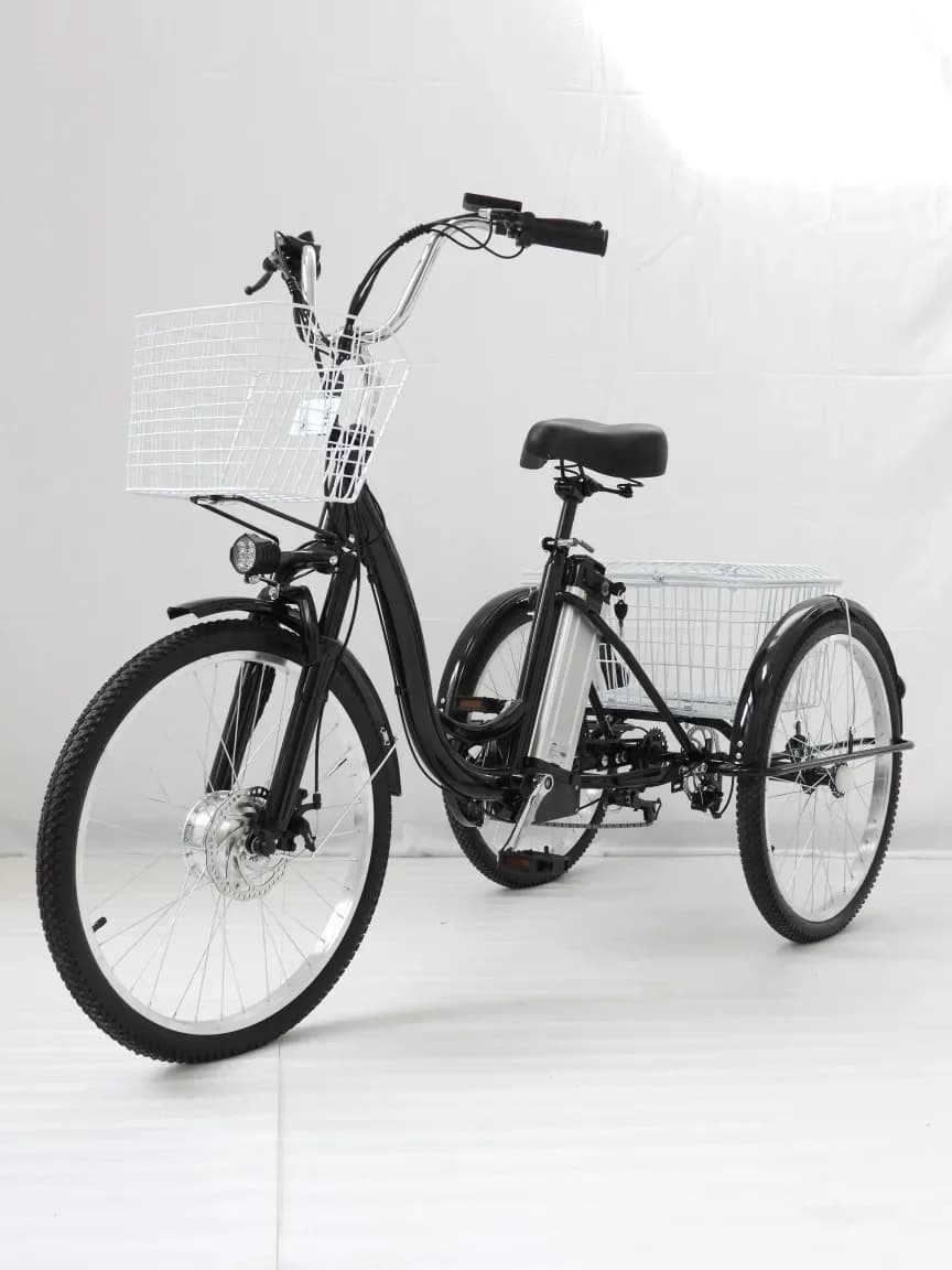 24-Inch electric tricycle, elderly electric power tricycle