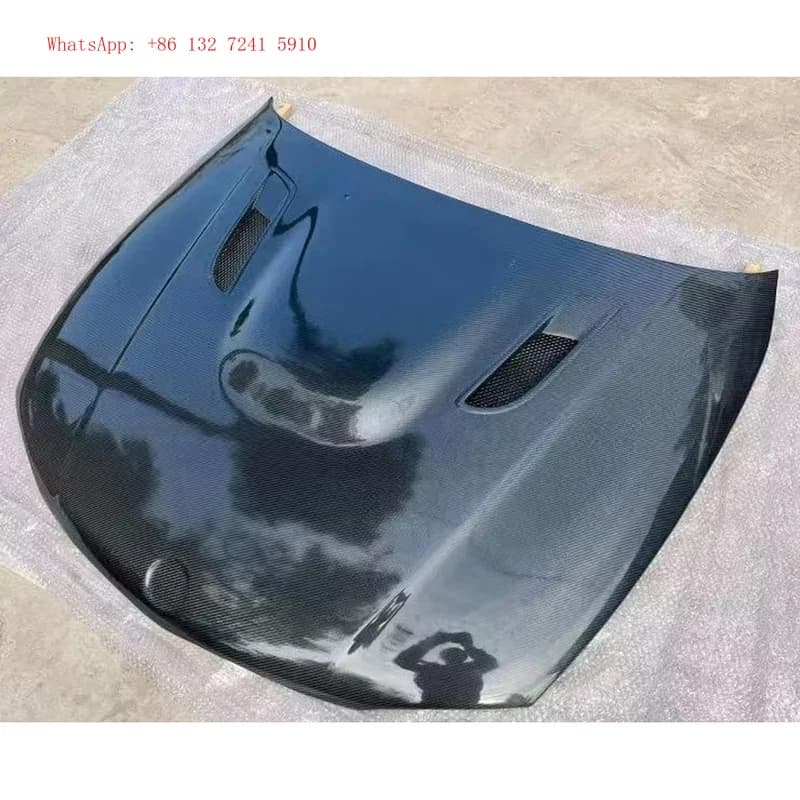 Perfect Fit Carbon Fiber Vent Bonnet Hood Engine Car Front Valve Cover For  E82 1M E87 M3，Professional Car Tuning Upgrade