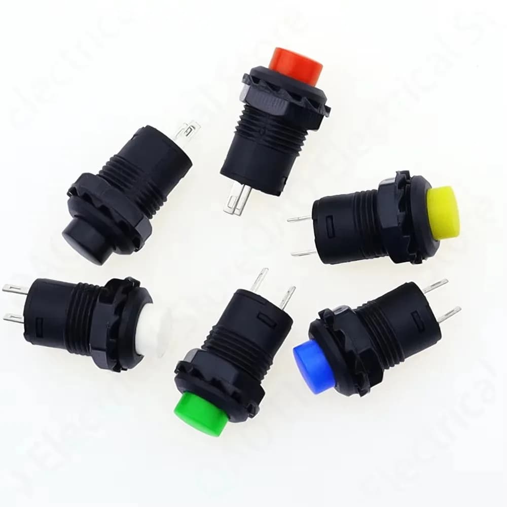 10 Uds DS-228 interruptores  botón  encendido/apagado o momentáneo bloqueo l tablero l coche barco 12V DS-428