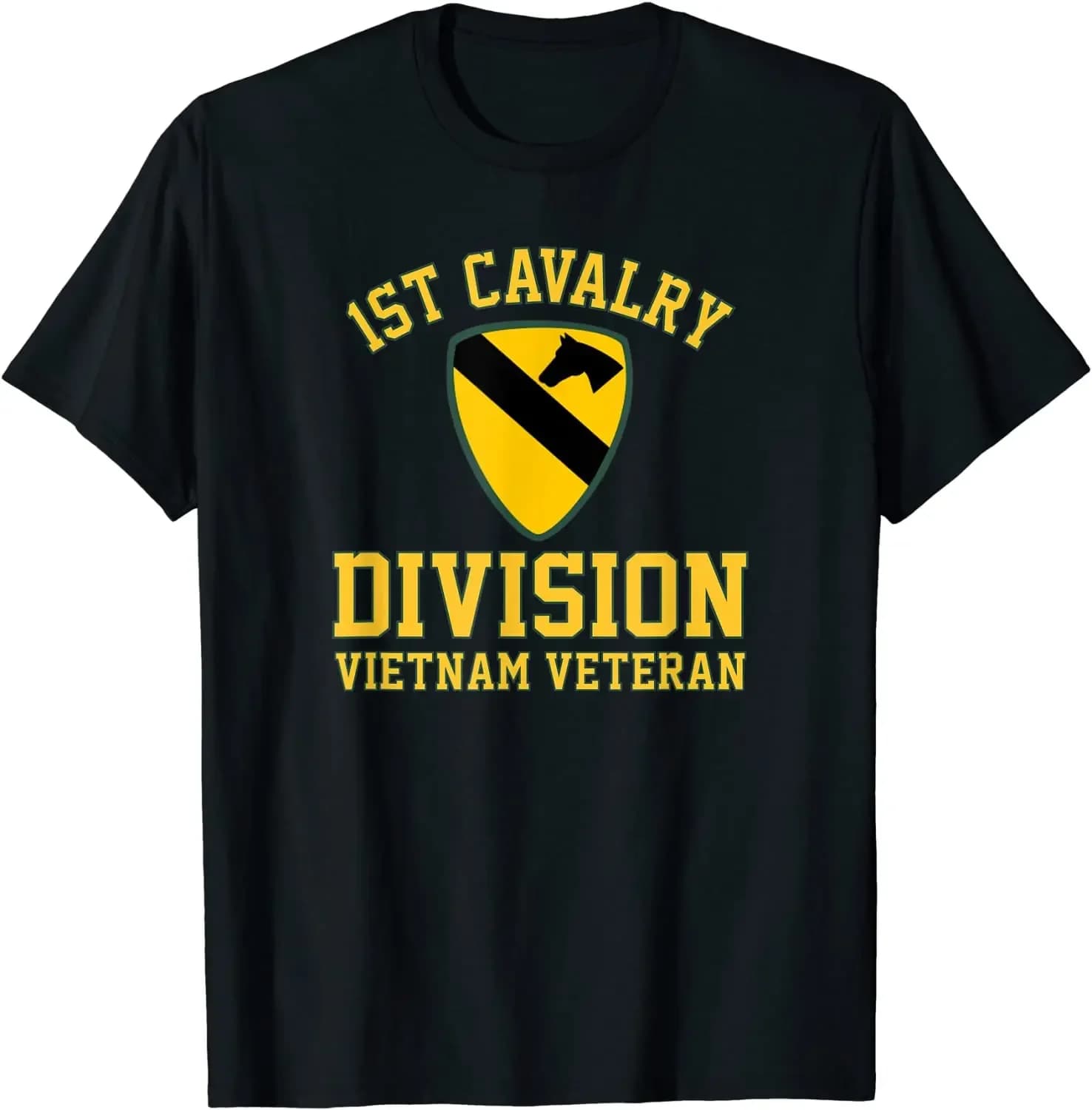 US. Army 1st Cavalry Division Vietnam Veteran Men T-Shirt Short Sleeve Casual Cotton O-Neck Summer Tees
