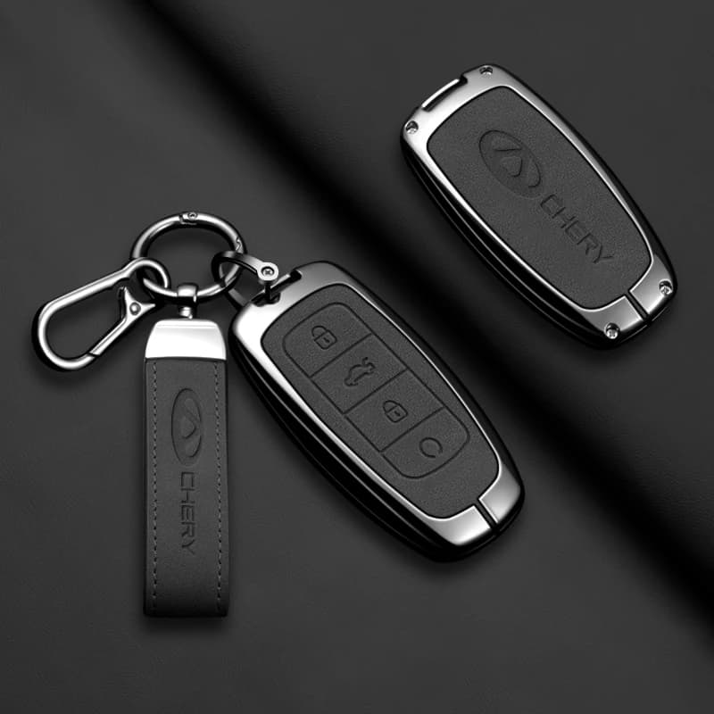 Metal Car Key Cover Case Shell Protector Bag Keychain Keyring For Chery Omoda C5 5 fx 7 Tiggo 8 PLUS 8 Pro 7 Pro 5 PLUCar Access
