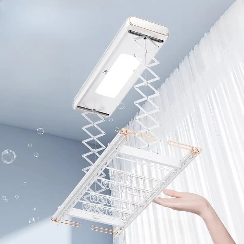 Electric drying rack balcony intelligent remote control lifting automatic clothes