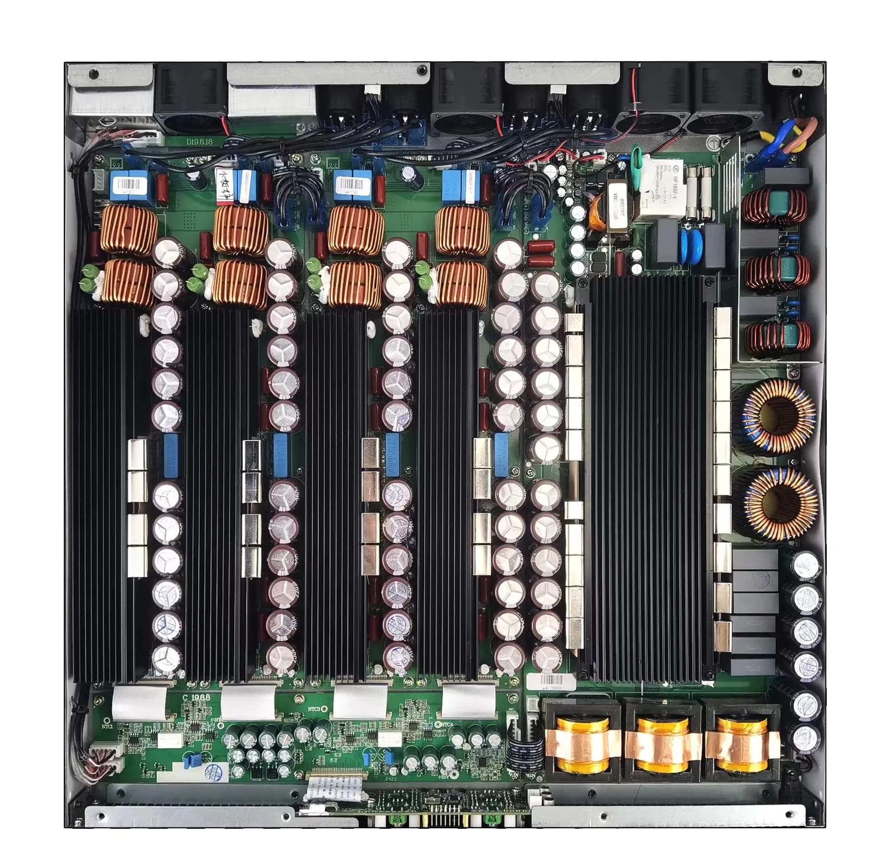 K435  High Power 3500W X 4 Channel Class D Professional Audio Power Amplifiers with Metal Cabinet