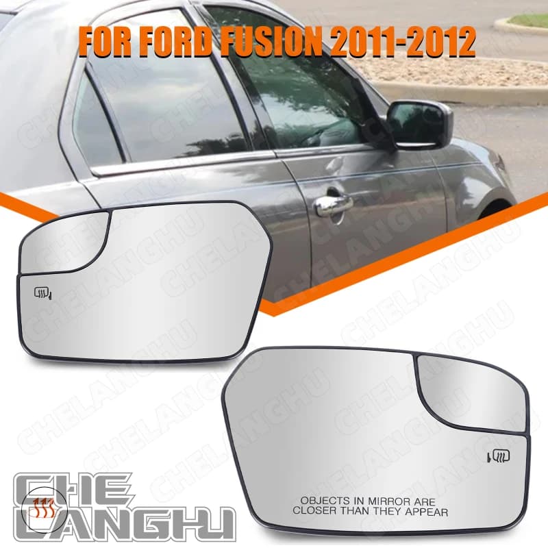 Door Side Mirror Glass Fit For Ford Fusion 2011 2012 Car The Lenses Have Heated Metal Pieces BE5Z17K707B FO1325208