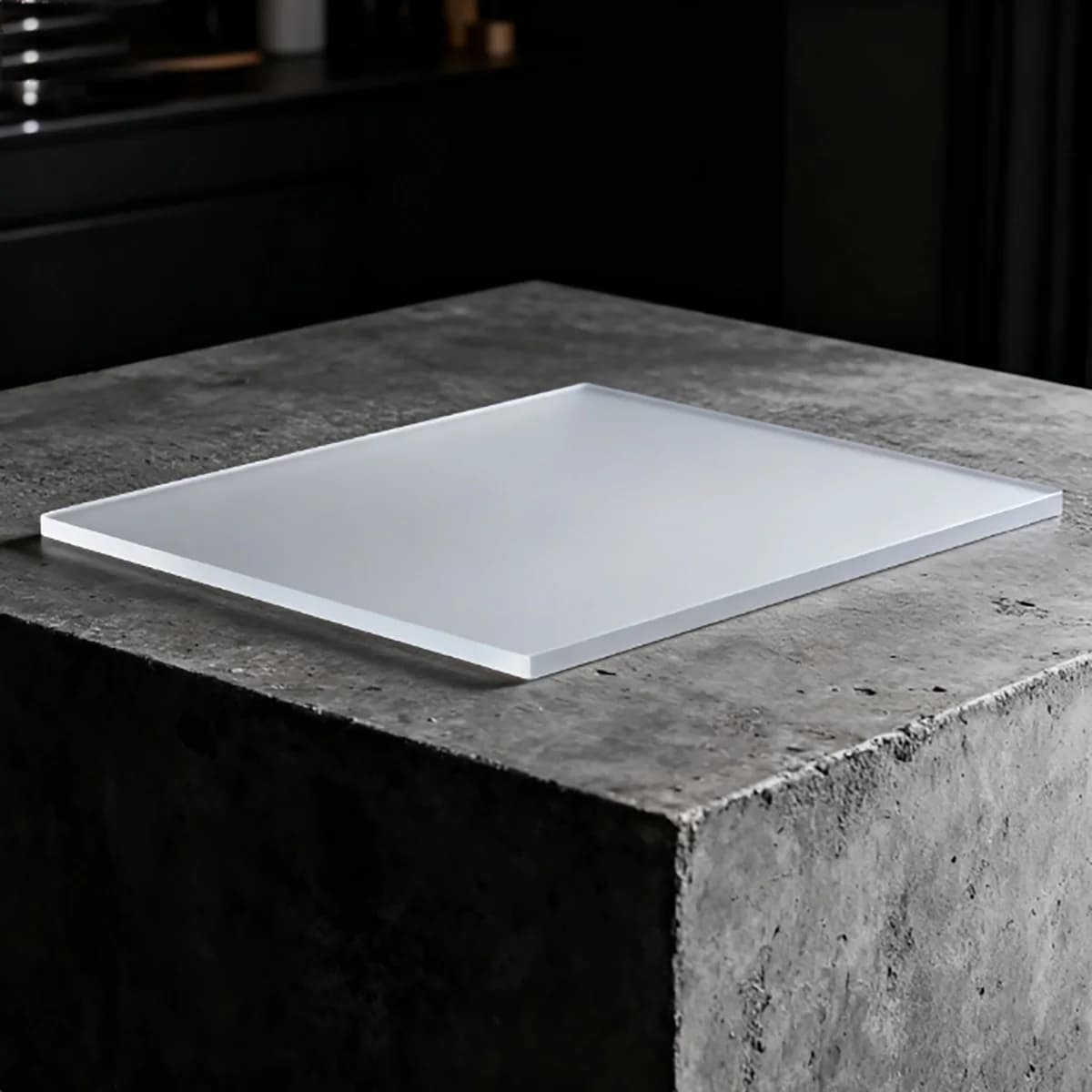 1pcs 100x100-600x600mm Frosted Acrylic Sheet Semi-Transparent Partition Board Custom Cut-Double Sided Frosted