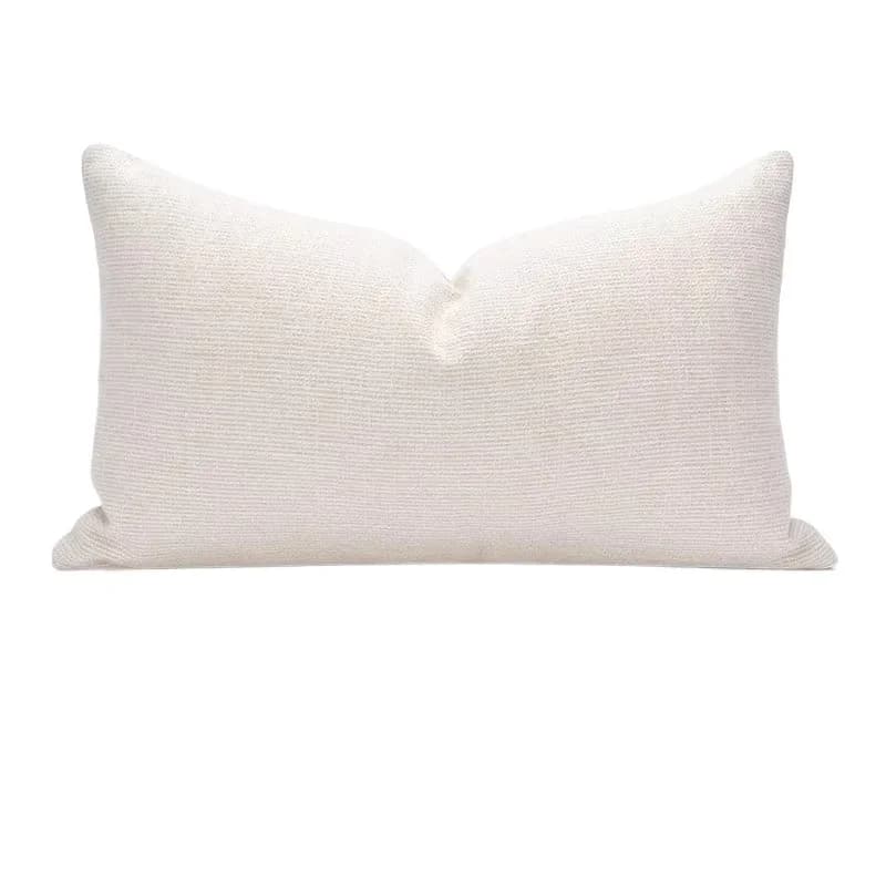 Home Decor Cream Creative Faxu Leather Pillowcase Cushion Cover with Bead Decoration