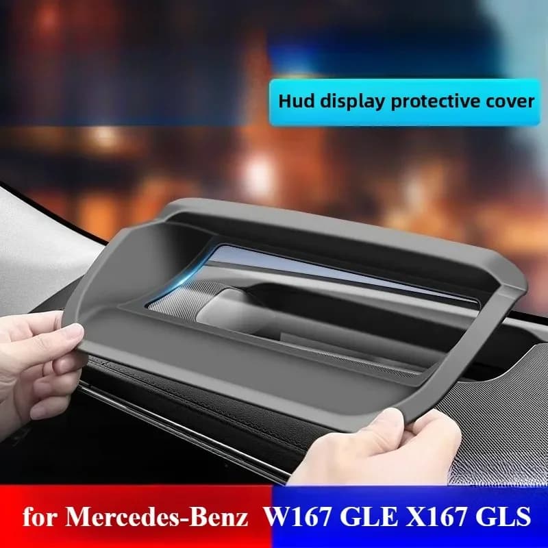 LHD/Suitable for Mercedes-Benz W167 GLE X167 GLS head-up display protective cover HUD dust cover modification 2020-2025