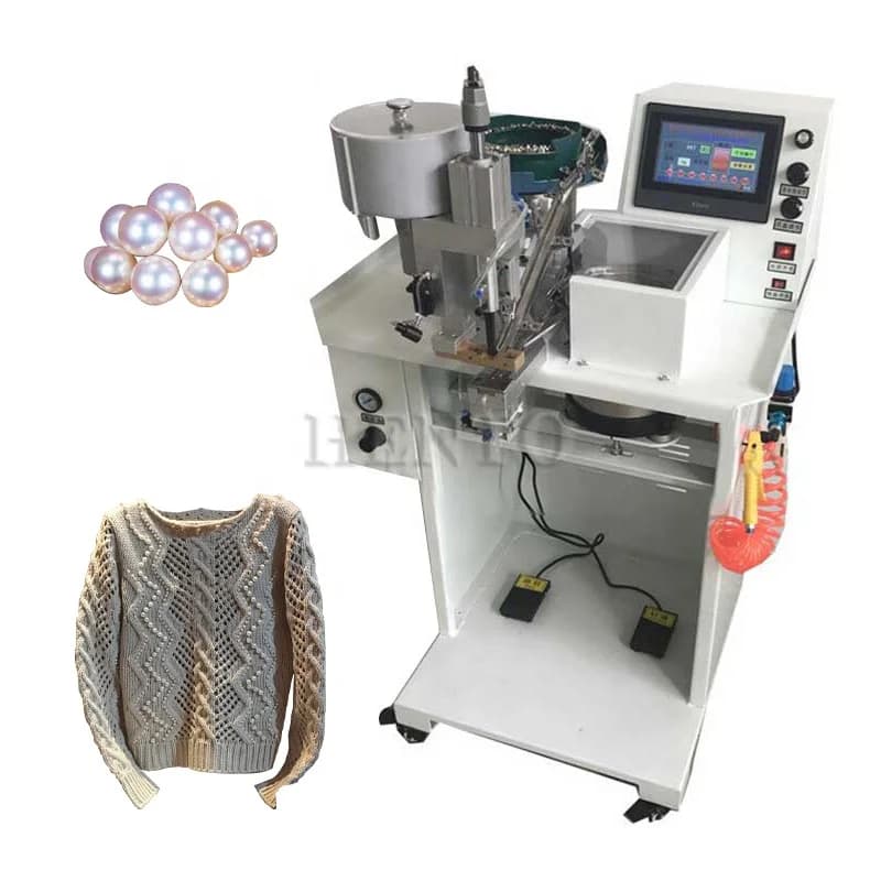 【HOT】Long Service Life Pearl Fixing Machine / Automatic Beading Attaching Machine / Pearl Setting Machine Manual