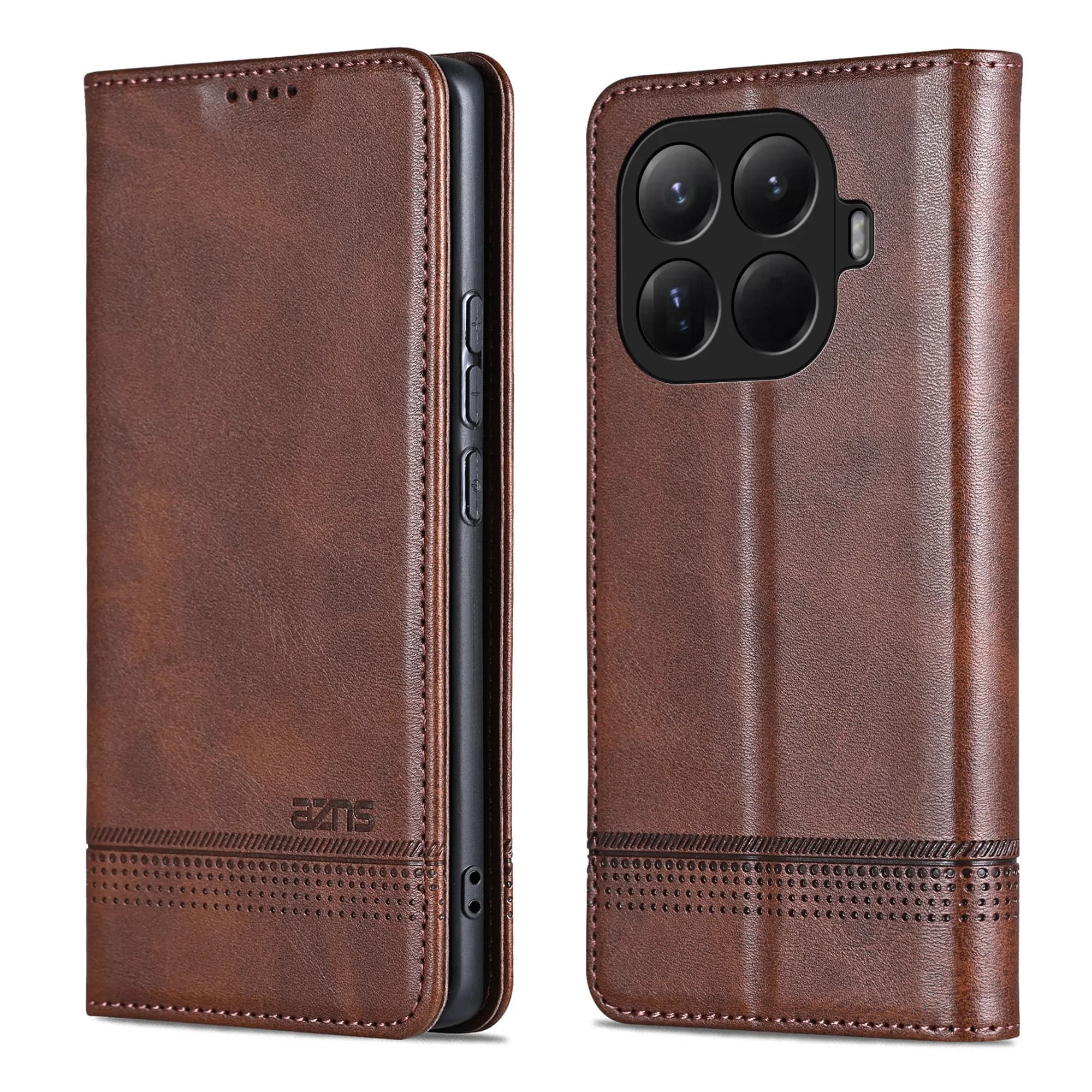 Shockproof Flip Leather Card Holder Wallet Phone Case For Xiaomi 15T Pro Mi 14T Pro Mi13T Mi15 14 13, Kickstand Protection Cover