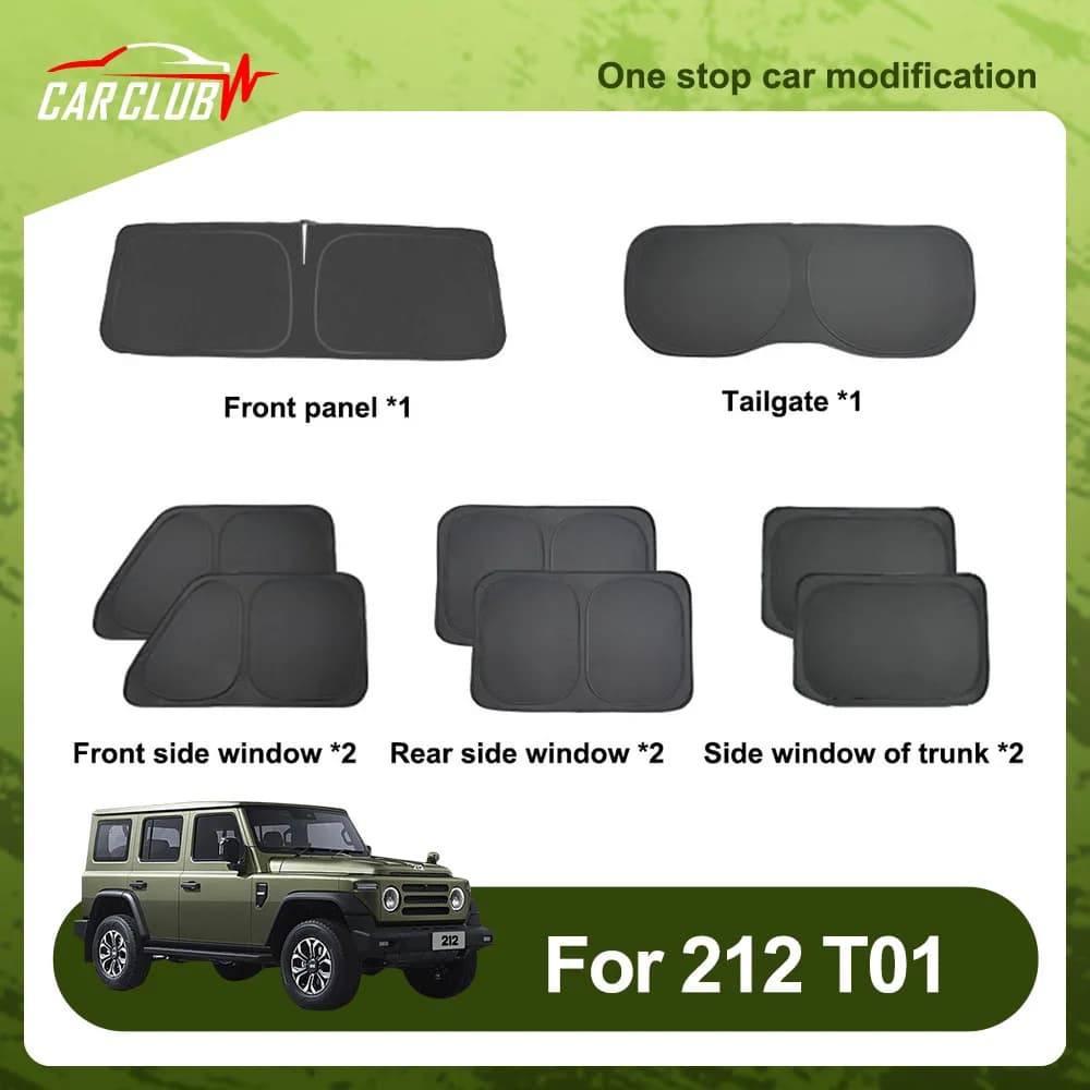 Special Car Window Sunshade Fit For BAIC 212 T01 2024 2025 Interior Modification Accessories Privacy Protection Curtains