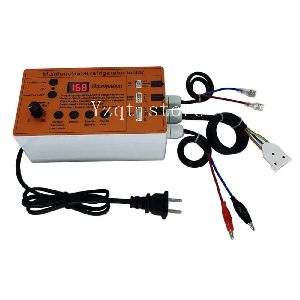 Refrigerator inverter plate compressor solenoid valve fan damper electric valve inspection tester fault tool