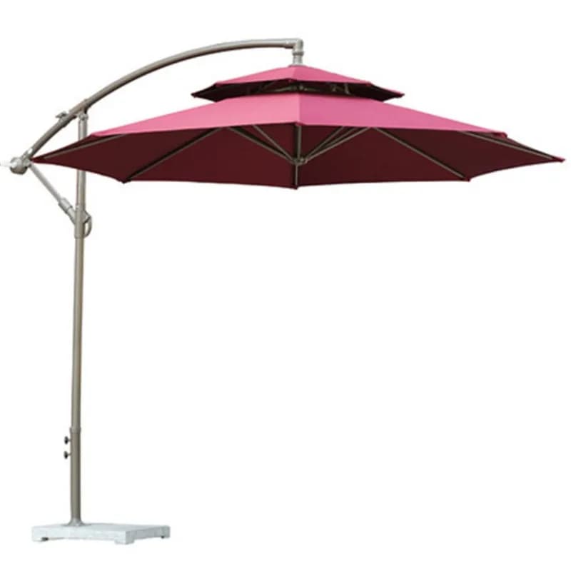 Outdoor parasol Garden umbrella Sun umbrella Leisure advertising stall Banana umbrella Garden outdoor table and chair with