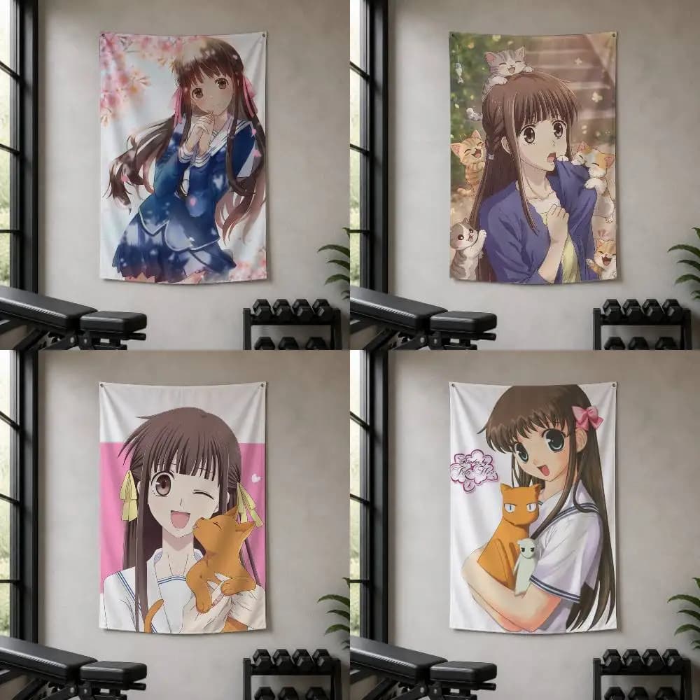 Fruits Basket T-Tohru Honda  Decorative Wall Flag Banner for Home Garden Garage Indoor Outdoor Decor
