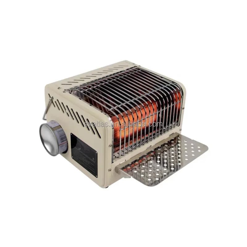 Mini Portable Steel Gas Heater Powerful and Safe for Indoor/Outdoor Use for Camping Kitchen Patio & Flame Room