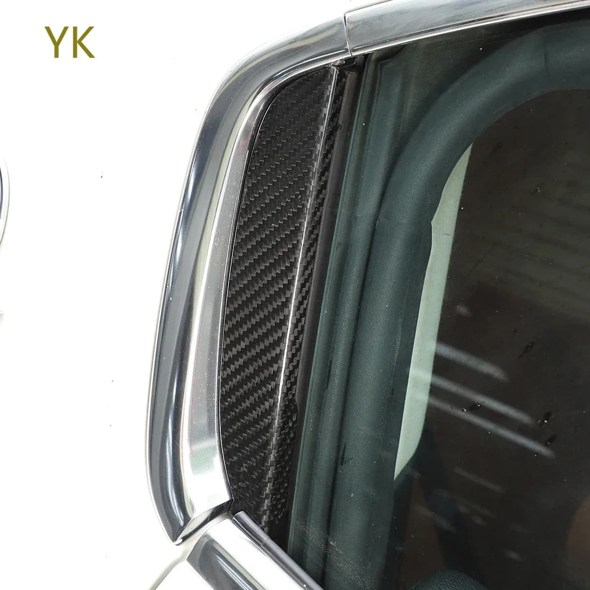 For Maserati Ghibli 2014-2021 Real Carbon Fiber Car Window C Pillar Trim Sticker Car Accessories